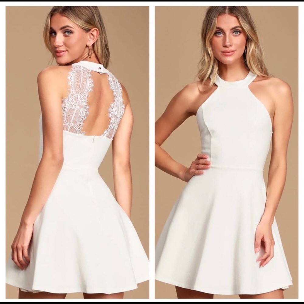 Lulu’s Lace Halter Dress